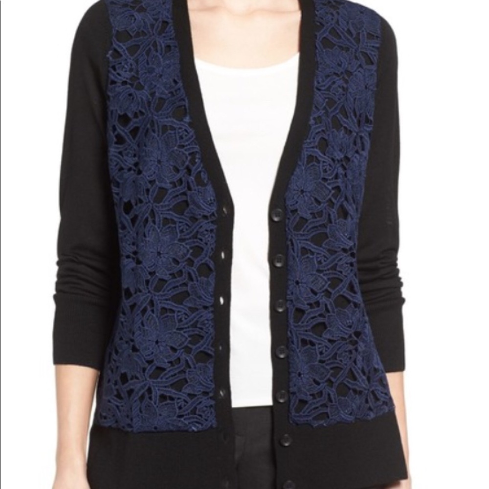 Halogen Nordstrom V-Neck Lightweight Merino Cardi